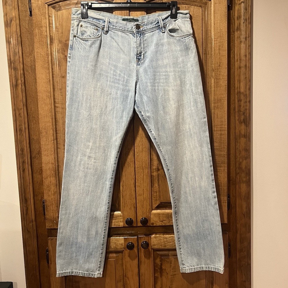 Vintage LAUREN JEANS Co RALPH‎ LAUREN Womens Sz 6 Green Label  Straight Light